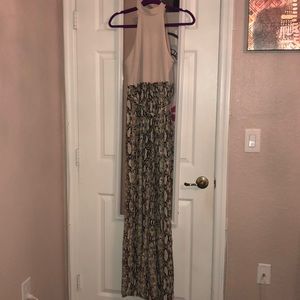 Snake print jumpsuit